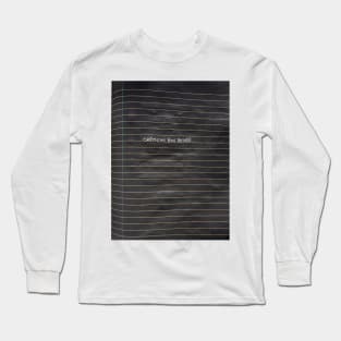 Composition Book Pattern WHT Long Sleeve T-Shirt